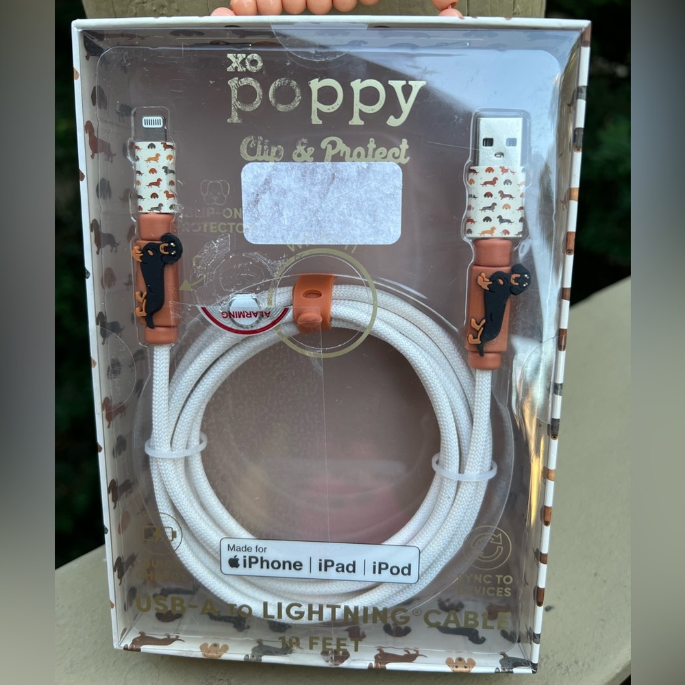 DACHSHUND DOXIE PHONE CHARGER 10ft